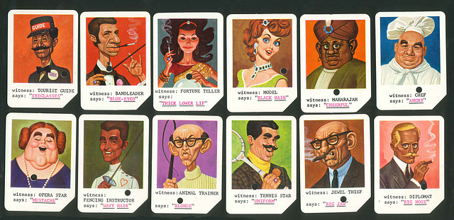 Mattel Spy Detector cards - first 12