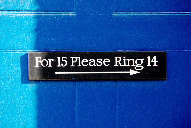 Cambridge: For 15 please ring 14