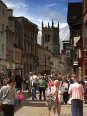 A Busy Street in Stamford