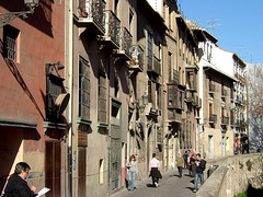 Granada- Balconies on the Via Darro