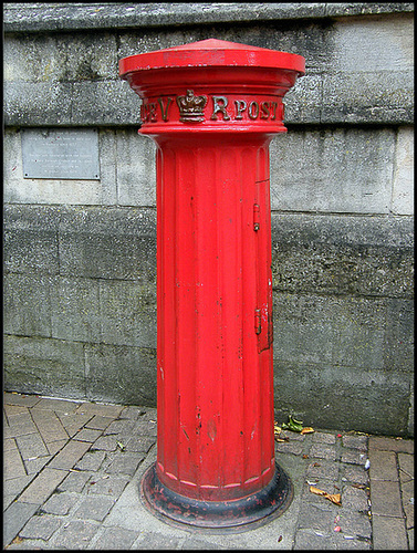 Victorian fluted pillar box
