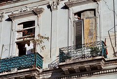 Havana Balconies- How did he get up there?