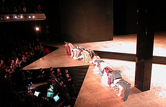 Opera "L'incoronazione di Poppea": Performers taking their bow