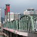 Portland images: Hawthorne bridge at the other end