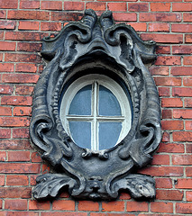 Ornate window in Amsterdam