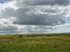 Ominous clouds over Crayford Marshes