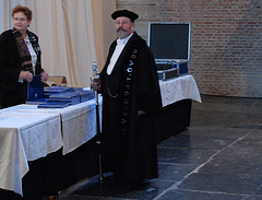 433rd dies natalis of Leiden University: the Beadle of Leiden University Willem van Beelen