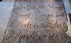 433rd dies natalis of Leiden University: gravestone