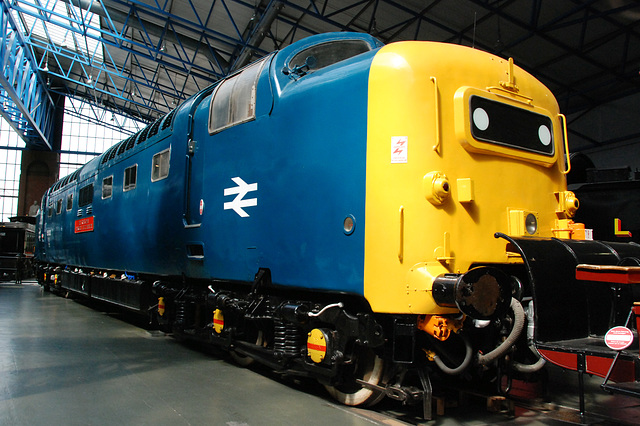 A visit to the National Railway Museum in York: Deltic locomotive 55002