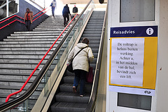 Travel advice: don't travel on the escalator