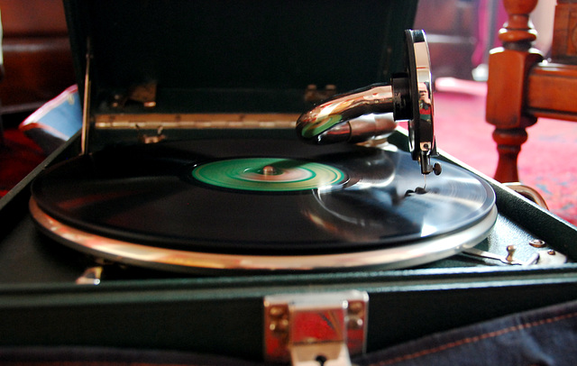 Old record player