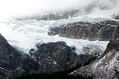 Crowfoot glacier in Banff National Park (Canada)