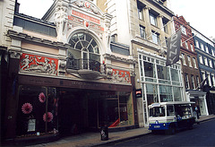 The Arcade on Old Bond Street and a milk float