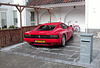 It is not every day that you can see a Ferrari parked on a driveway