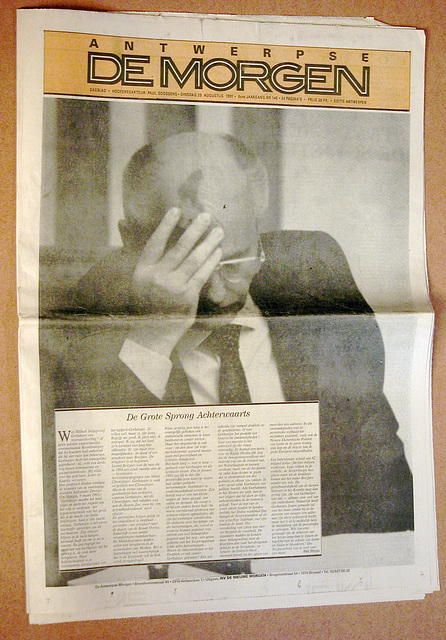 Recent history in newspapers: Coup against Gorbatsjov