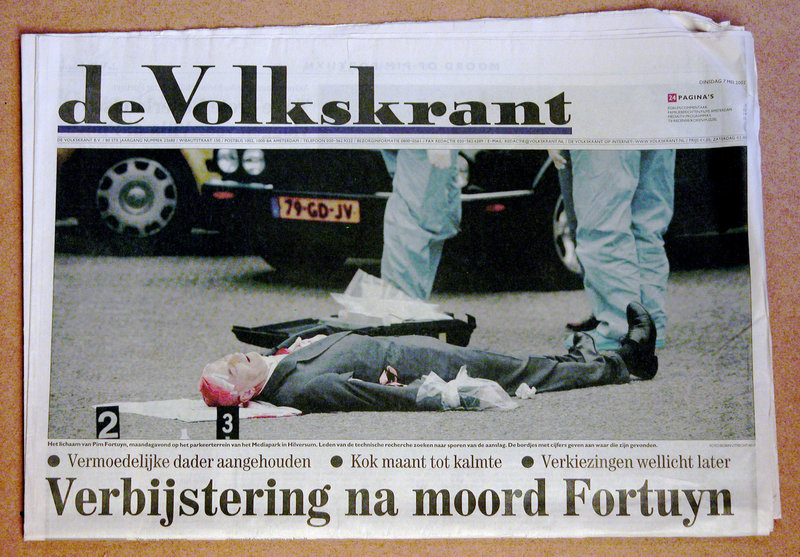 Recent history in old newspapers: Dutch politician Pim Fortuyn murdered