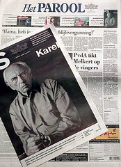 The Parool newspaper with a memorial piece about Karel van het Reve