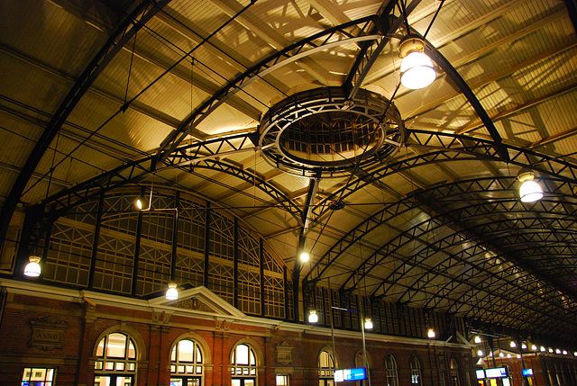 Roof of The Hague Hollands Spoor station