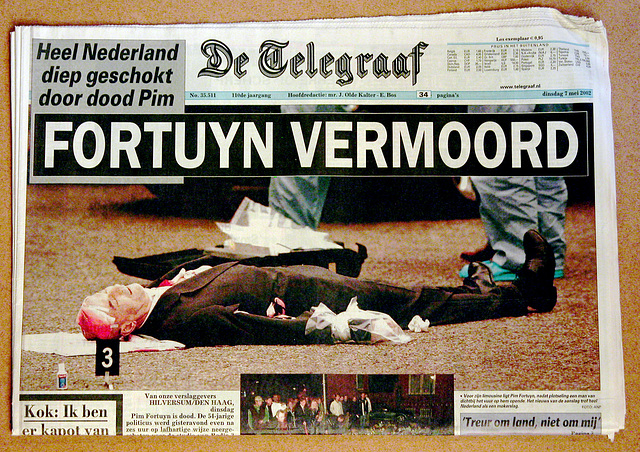 Recent history in old newspapers: Dutch politician Pim Fortuyn murdered