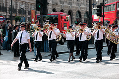 Salvation Army on the march