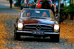 Different take on the 1967 Mercedes-Benz 250 SL in the autumn