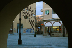 Legnica through the arch