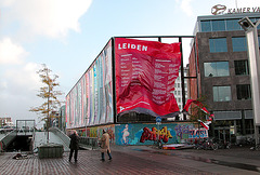 Banner promoting Leiden blown away again