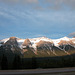 Morning sun over the Canadian Rocky Mountains at Harvey Heights