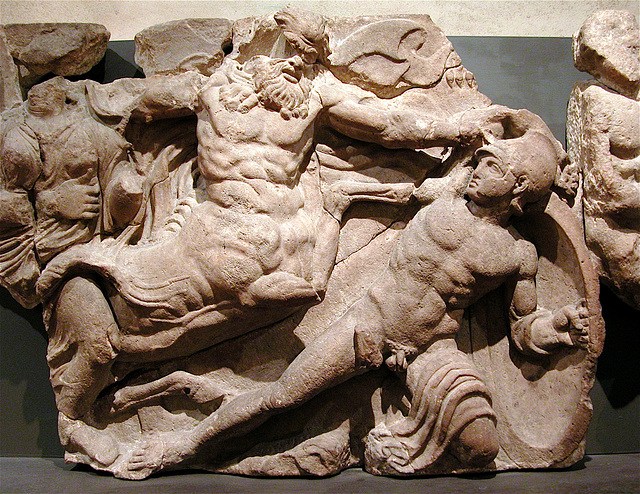 British Museum: Frieze of the Temple of Apollo Epikourios at Bassae in Arcadia