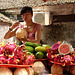 Selling Fruit near the One Pillar Pagoda