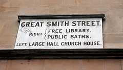 Sign of Great Smith Street