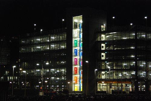 The parking garage of Leiden University Medical Centre