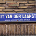 Some street signs of Leiden: Gerrit van der Laanstraat