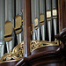 Detail of the organ of the Lokhorst Church in Leiden