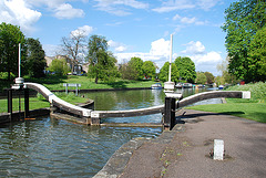 Another view of the lock in Cambridge