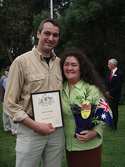Australia Day ceremony in Leongatha