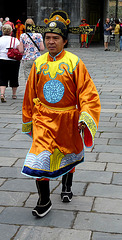 Traditional Costume at the Ngo Mon (Noontime) Gate to the Imperial Enclosure