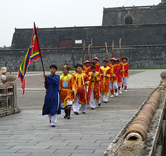 Procession Approaching the Ngo Mon (Noontime) Gate to the Imperial Enclosure