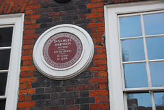 Samuel Johnson plaque