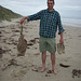 dead banjo shark on Waratah beach