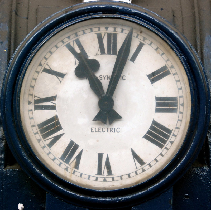 Station clock at York station