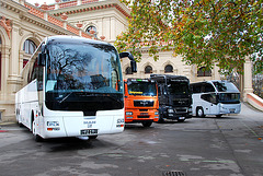 Exhibition of new MAN vehicles