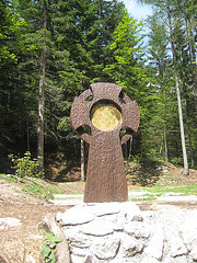 Kreuz bei der Russischen Kapelle am Vršič-Pass
