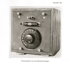 Front view of a cristal receiver