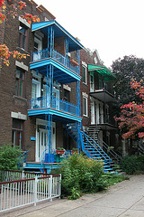 Montreal images: staircases and colours
