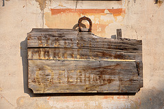 Holiday 2009 – Old sign of a farrier in Isola, France