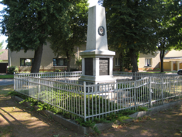 Denkmal Weltkriege Schöneiche bei Zossen