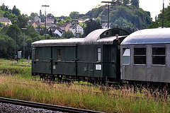 Old caboose at Gerolstein, Germany