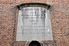 Gable stone of the Remonstrant Reformed Almshouse