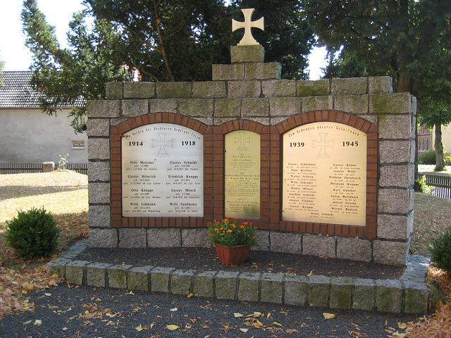 Denkmal Weltkriege Ihlow
